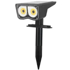 Just Home Collection - Estaca solar con Senson Negro