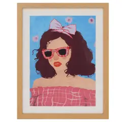 Just Home Collection - Cuadro Decorativo Girl 33x43 cm