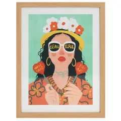 Just Home Collection - Cuadro Decorativo Girl 33x43 cm