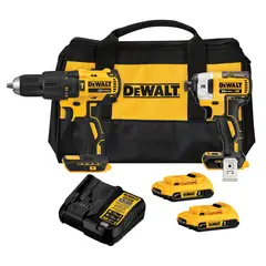 Dewalt - Kit Rotomartillo 1/2" + Atornillador de Impacto 1/4",