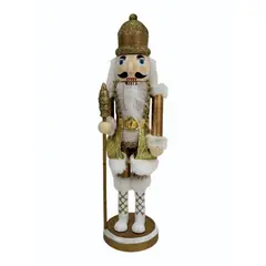 Dear Santa - Cascanueces Navideño Dorado 28cm