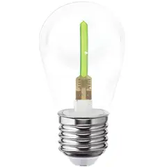 Aksi - Foco LED E27 Flash Filament de 1W Luz Verde