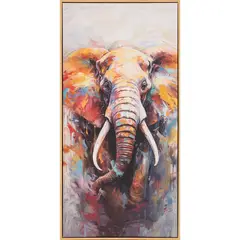 Just Home Collection - Cuadro Decorativo Elefante 50x100cm