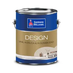 Sherwin - Pintura Desing Blanco Satin 4Litros