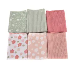 Zense - Juego de 6 toallas Merlo Rosa