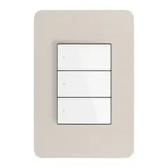 Bticino - Placa de Resina Arena 3 Módulos