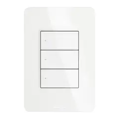 Bticino - Placa de Resina Blanco 3 Módulos