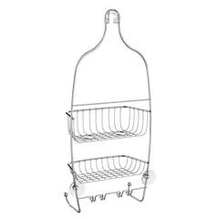 Just Home Collection - Champucera 2 Niveles Plateada