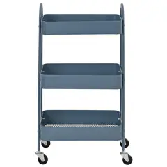 Just Home Collection - Carrito Multiuso Azul