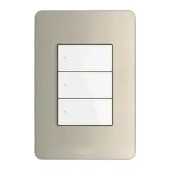 Bticino - Placa Resina Perla 3 Modulos