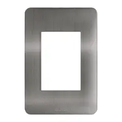 Bticino - Placa Resina Titanio 3 Modulos