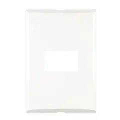 Bticino - Placa 1 Mod Color Blanco con Chasis de Resina