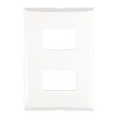 Bticino - Placa 2 Mod Color Blanco con Chasis de Resina