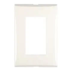 Bticino - Placa 3 Mod Color Blanco con Chasis de Resina