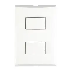 Bticino - Placa con 1 Interruptor Sencillo + 1 Interruptor de 3 Vías 10A 127V