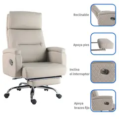 Just Home Collection - Sillon reposapie reclin emilio