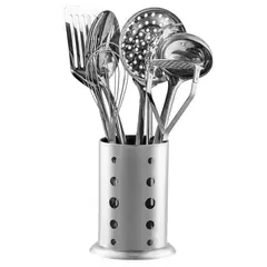 Just Home Collection - Setx8pcs utensillos acero inox
