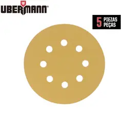 Ubermann - Set de 5 Discos de Lijado para Madera G120 5",