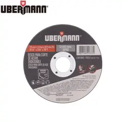 Ubermann - Disco para Corte de Acero Inoxidable 4 1/2" x 1.6 mm,