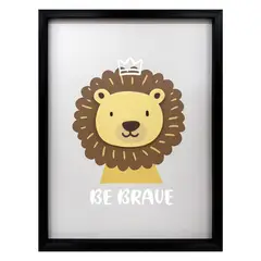 Just Home Collection - Cuadro Decorativo Leon word 30x40 cm