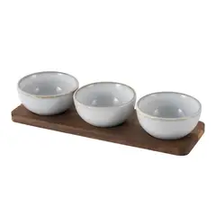 Just Home Collection - Set 3 bowls ng base bambu