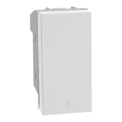 Bticino - Pulsador Na 10A 1 Módulo, Blanco