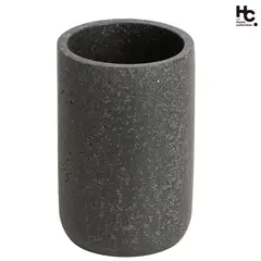 Just Home Collection - Vaso Piedra Negro