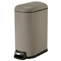 Just Home Collection - Papelero 10lcierre Suave Taupe