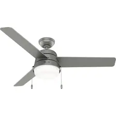 Hunter Fan - Ventilador Aker Plata Mate 52 Pulgadas