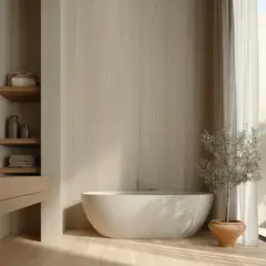 Holztek - Muro de mármol SPC Travertino 120 x 240 cm brillante 2.88 m2