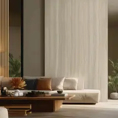 Holztek - Muro de mármol SPC para interior Travertino 120 x 240 cm MATE 2.88 m2