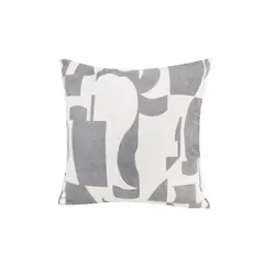 Just Home Collection - Cojin Print Gris 45x45