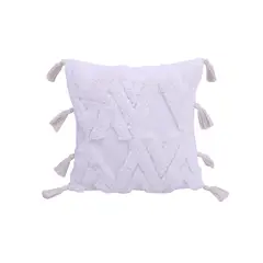 Just Home Collection - Cojin Flecos Beige 45x45