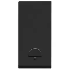 Bticino - Pulsador 10A 127-277V, 1 Módulo, Negro Mate