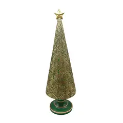 Dear Santa - Árbol de Resina Verde con Dorado