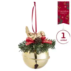 Dear Santa - Campana Decorativa Dorada