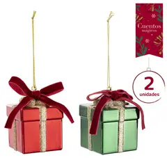 Dear Santa - Set 2 Adorno Árbol Regalo
