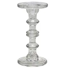 Dear Santa - Portavelas Navideño Vidrio 11 x 11 x 23 cm