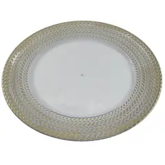 Dear Santa - Base para Plato Transparente con Aro Dorado