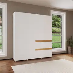 Maderkit - Clóset 6 puertas 1 cajón Cora 180 cm
