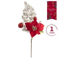 Dear Santa - Rama Decorativa de Nochebuena 45 cm Colección Magia en Casa