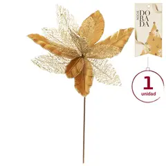 Dear Santa - Rama Decorativa de Nochebuena 55 cm Colección Noche Dorada