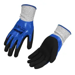 Silverline - Guantes de Poliuretano con Recubrimiento de Nitrilo