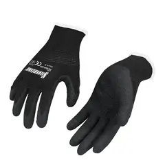 Silverline - Guantes de Poliéster con Palma de Látex