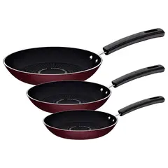 Tramontina - Set de 3 Sartenes de Aluminio Excellent 20/24/30 cm