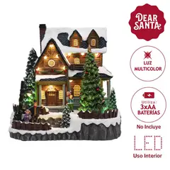 Dear Santa - Casa Iluminada Musical 23.4 cm