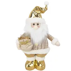 Dear Santa - Figura Decorativa Navideña Santa de Pie 35 cm Colección Noche Dorada