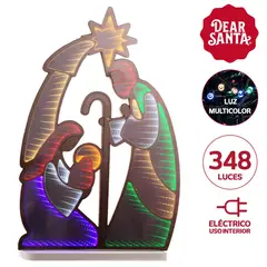 Dear Santa - Nacimiento Navideño con Efecto Infinito LED 60 cm