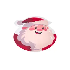 Dear Santa - Plato Melamina Santa 23 x 18.5 cm