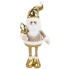 Dear Santa - Figura Decorativa Navideña Santa de Pie 63 cm Colección Noche Dorada